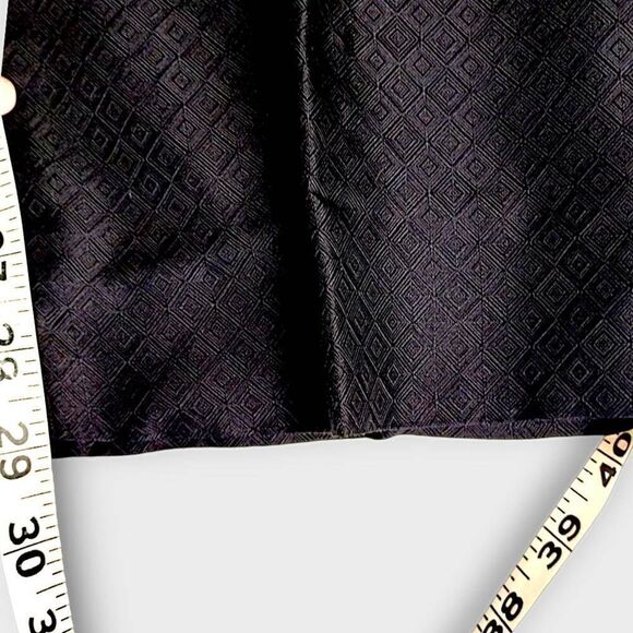 Valerie Stevens Womens Pants Sz Black Silk Tapered Zip Retroglam Lady Gaga Vtg - Picture 9 of 10